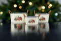 Traditional reindeer trio metal tins