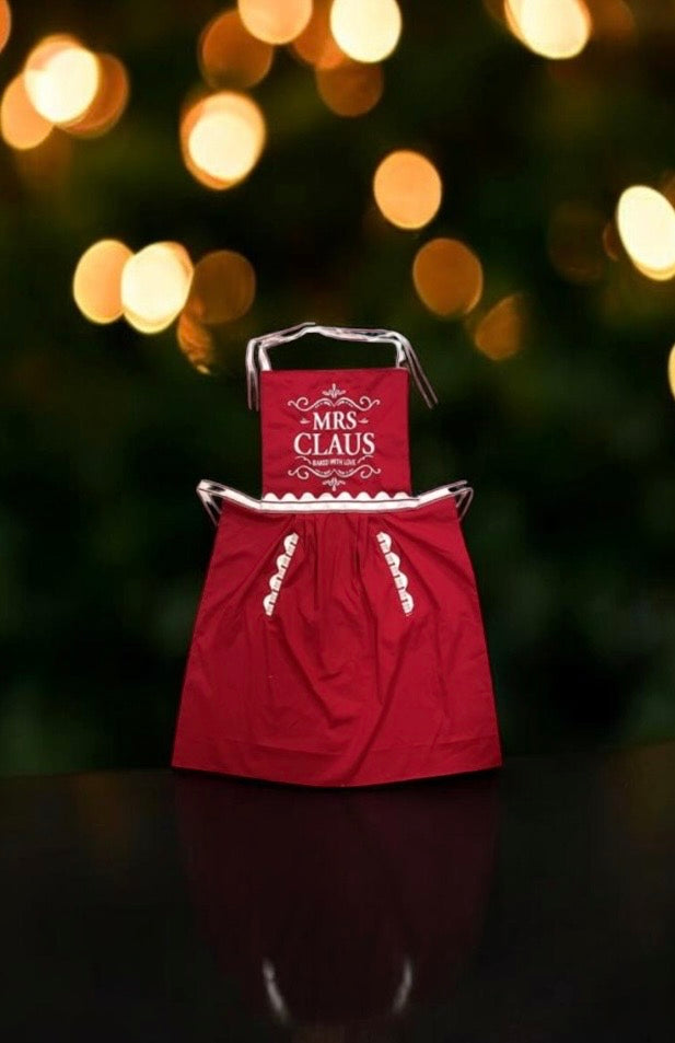 Mrs Claus festive apron
