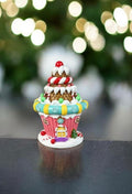 Gingerbread cupcake house