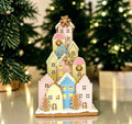 Pastel LED gingerbread house