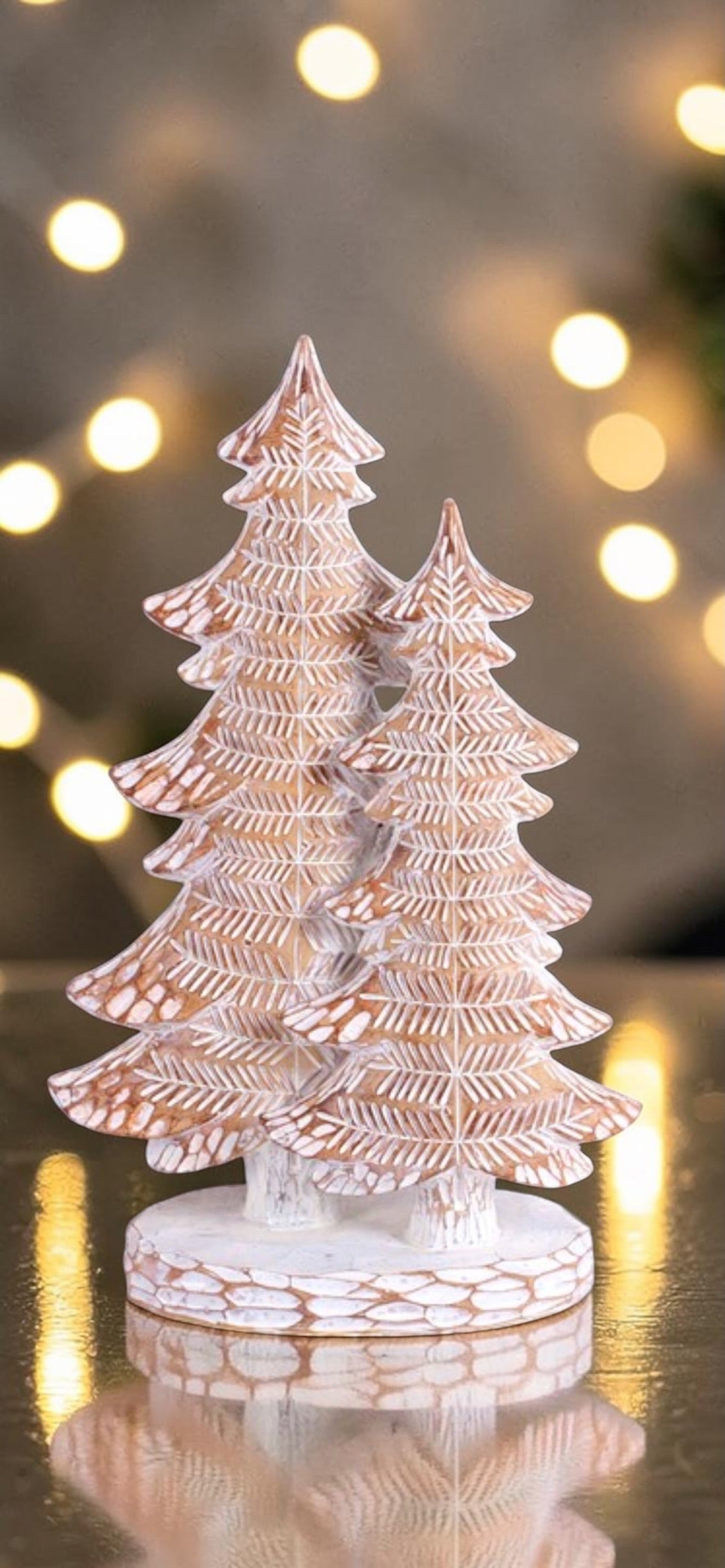 Rustic gingerbread christmas tree