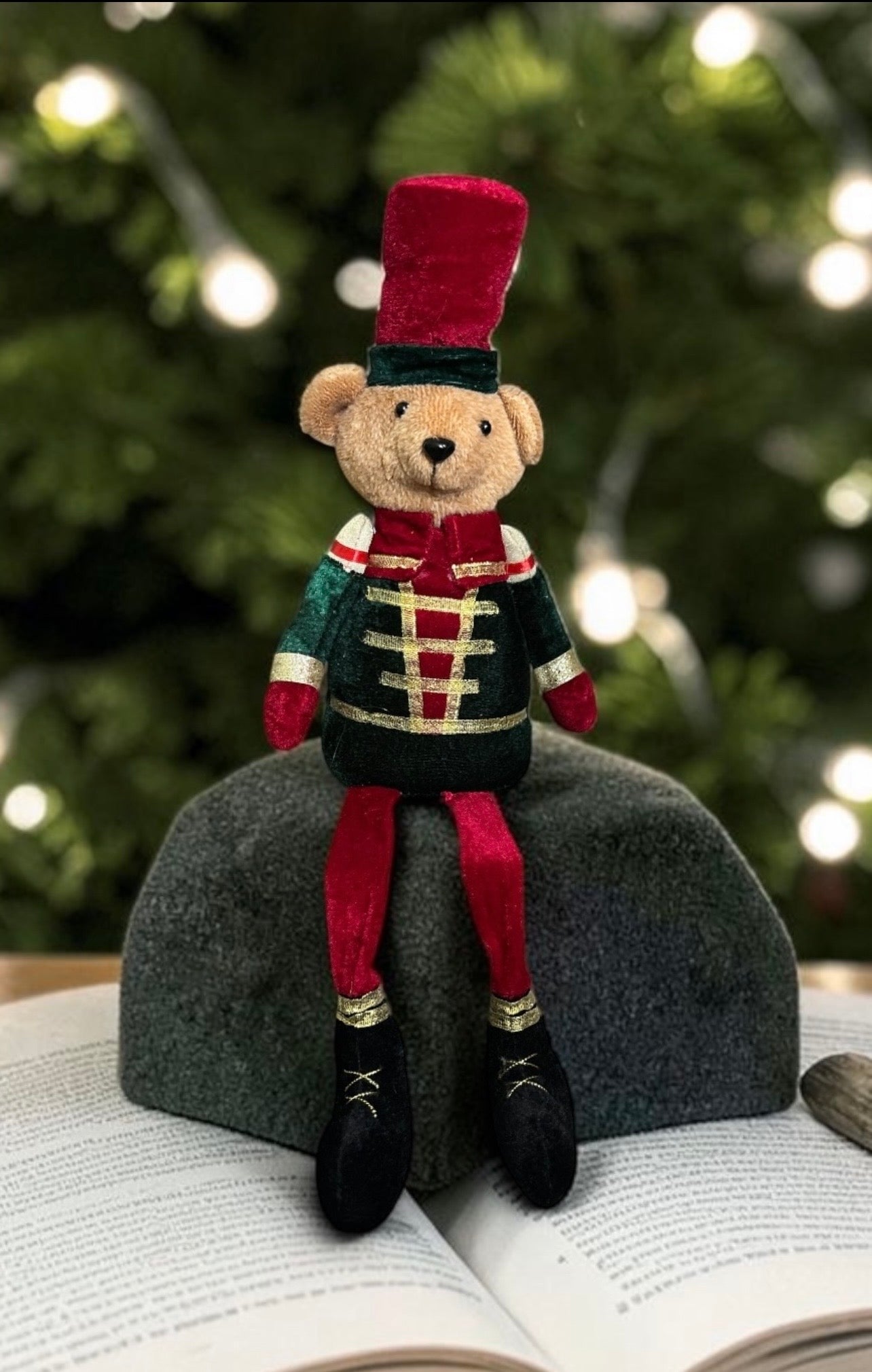Traditional Christmas teddy