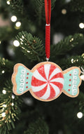 Peppermint cookie ornament
