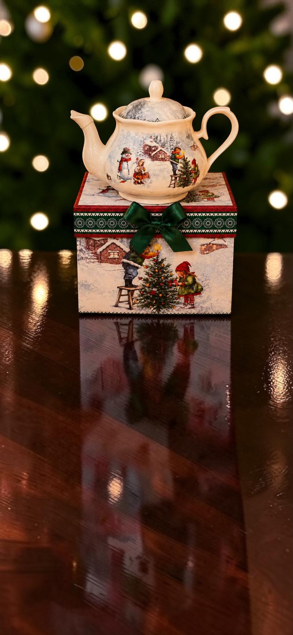 The Snowfall Storybook Teapot