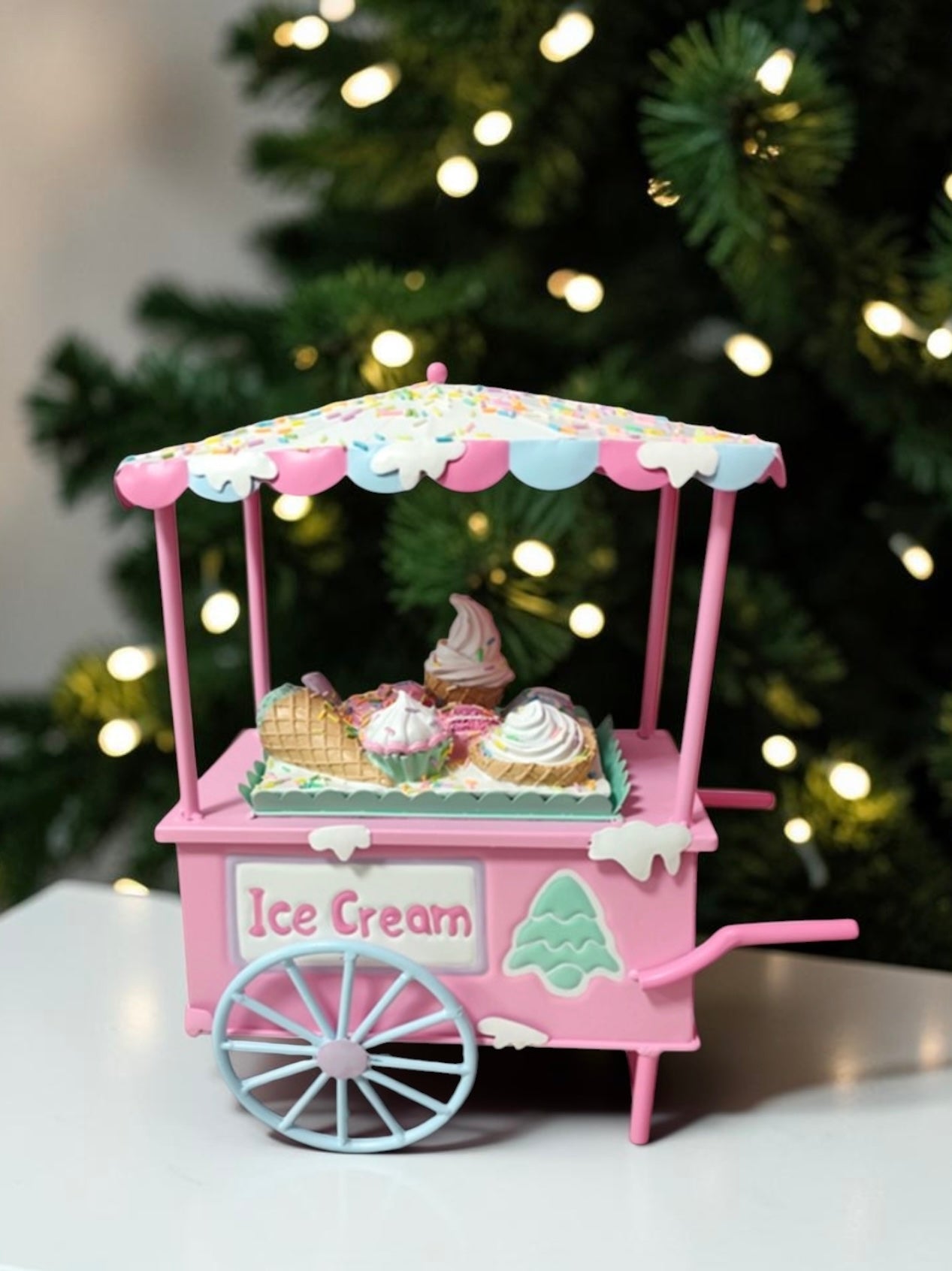 Pastel sugarplum ice cream cart