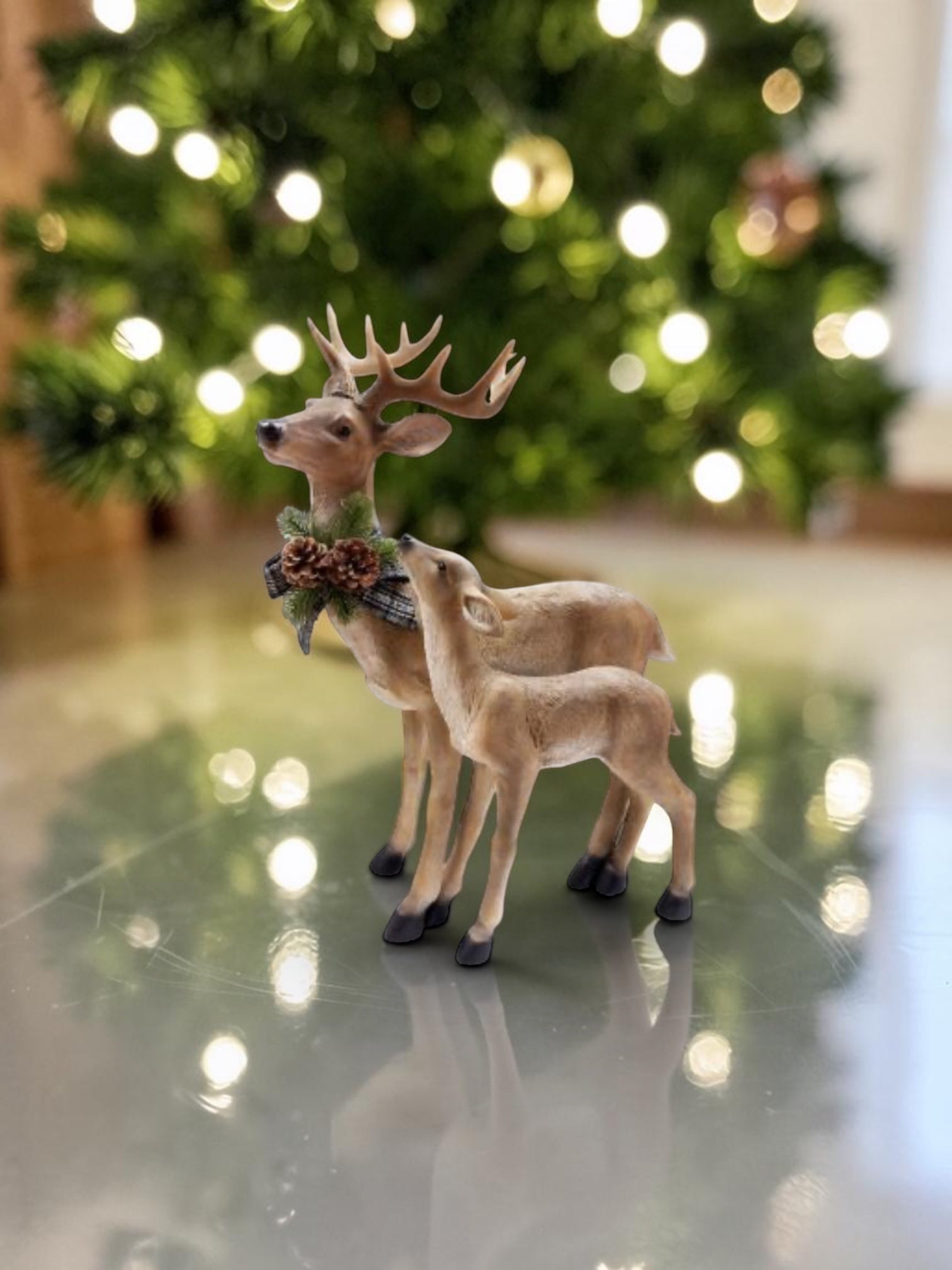 Woodland Deer and Fawn