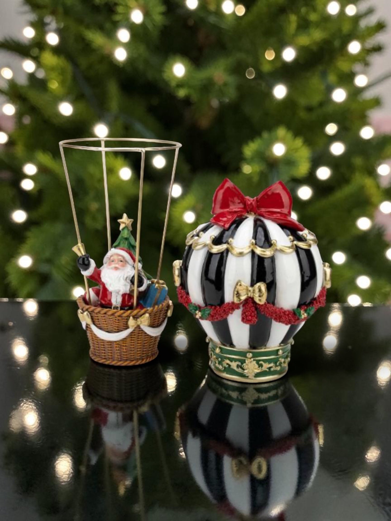 Santa hot air balloon