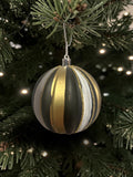 Black gold and white Bauble