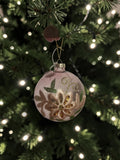 Pink flower bauble