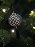 Black and white bauble