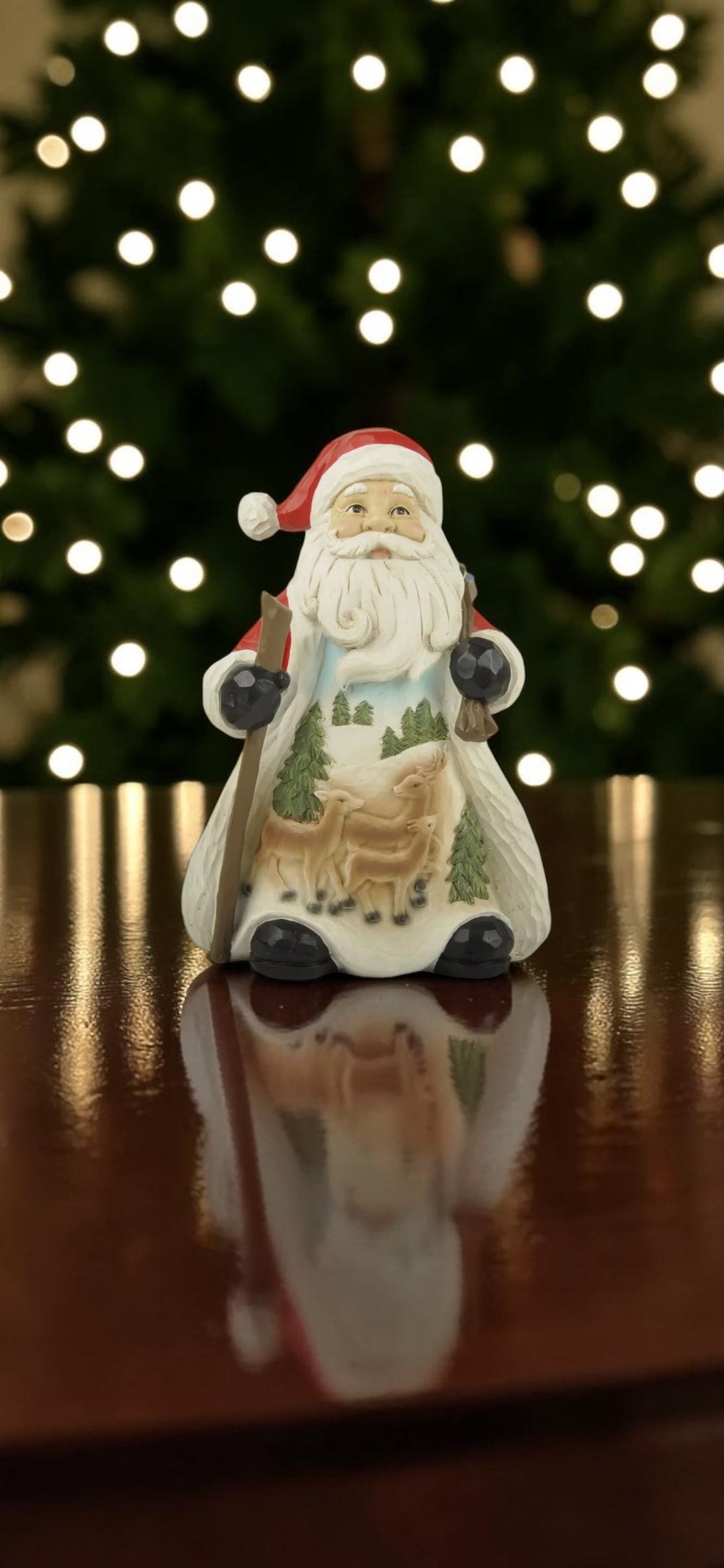 Woodlands Santa with reindeer