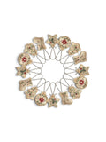 Rustic burlap Ornements